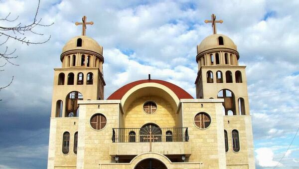 Assyrian church Saint Mary's in Tel Nasri in Khabour (Syria) attacked on Easter Sunday by ISIS - Sputnik Mundo