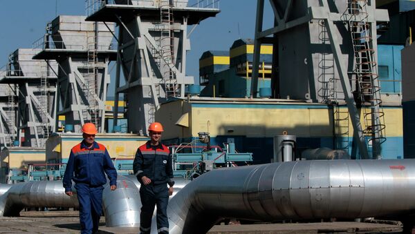 Estación de gas en Ucrania occidental - Sputnik Mundo