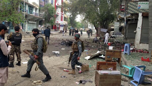 Lugar del atentado con bomba en Jalalabad - Sputnik Mundo