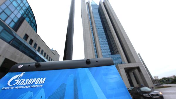 У офиса ОАО Газпром в Москве - Sputnik Mundo