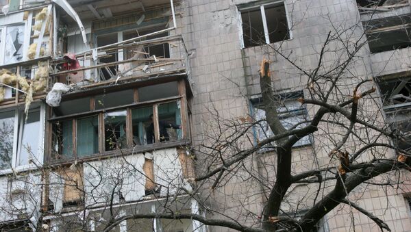 Consecuencias de los bombardeos en Donetsk - Sputnik Mundo