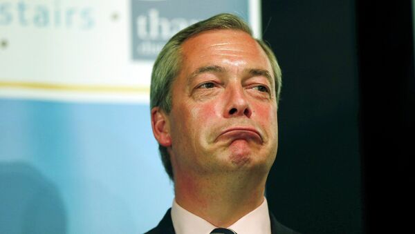 Nigel Farage, leader of the United Kingdom Independence Party (UKIP) - Sputnik Mundo