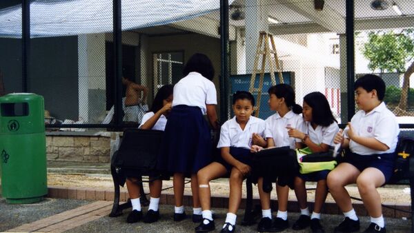 Escolares en Hong Kong (archivo) - Sputnik Mundo