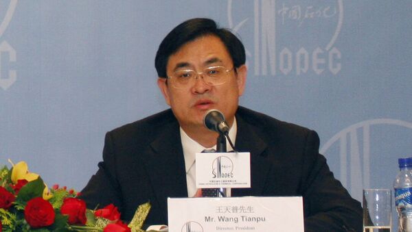 Wang Tianpu, presidente de la China Petroleum and Chemical Corporation (CPCC) (Archivo) - Sputnik Mundo