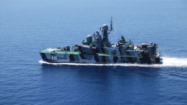 Buque de la Armada de Rusia en el mar Mediterráneo (archivo) - Sputnik Mundo