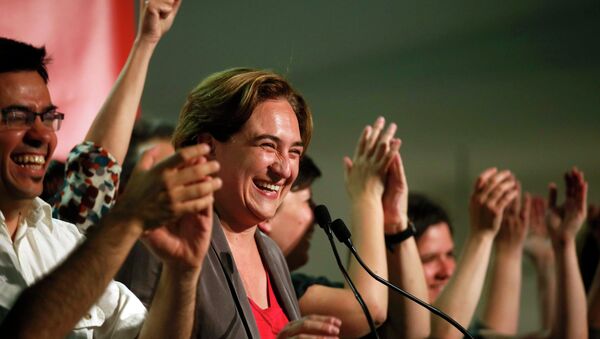 Ada Colau, leader and local candidate of Barcelona en Comu party - Sputnik Mundo