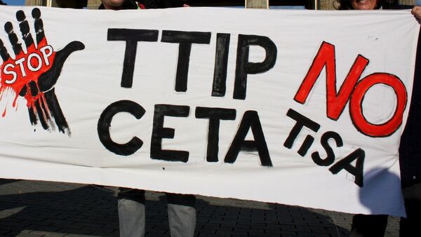 Manifestación contra TiSA, TTIP y CETA - Sputnik Mundo
