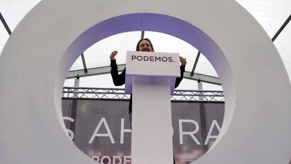 Pablo Iglesias, secretario general de la formación progresista Podemos - Sputnik Mundo
