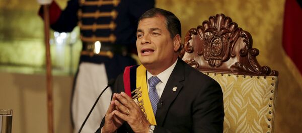 Rafael Correa, presidente de Ecuador Rafael Correa, presidente de Ecuador - Sputnik Mundo
