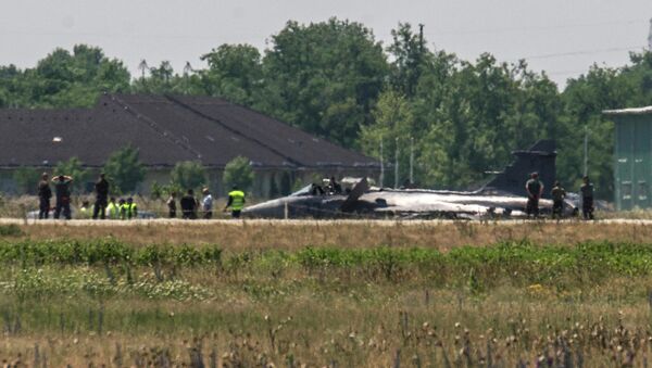 Hace unos días ocurrió un accidente cuando un avión Saab JAS-39 Gripen realizó un aterrizaje de emergencia - Sputnik Mundo