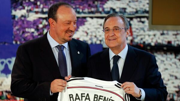 Entrenador del Real Madrid, Rafa Benítez y presidente del Real Madrid Florentino Pérez - Sputnik Mundo