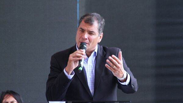 Rafael Correa - Sputnik Mundo