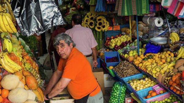 Vendor in the Main Market in San Miguel - Sputnik Mundo