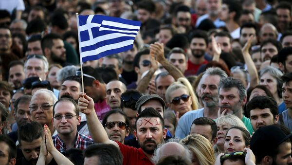 Protestas en Atenas - Sputnik Mundo