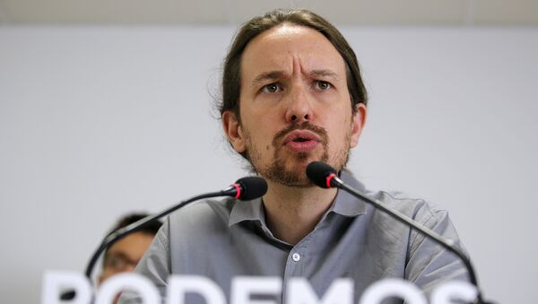 Pablo Iglesias, líder de la formación progresista Podemos - Sputnik Mundo
