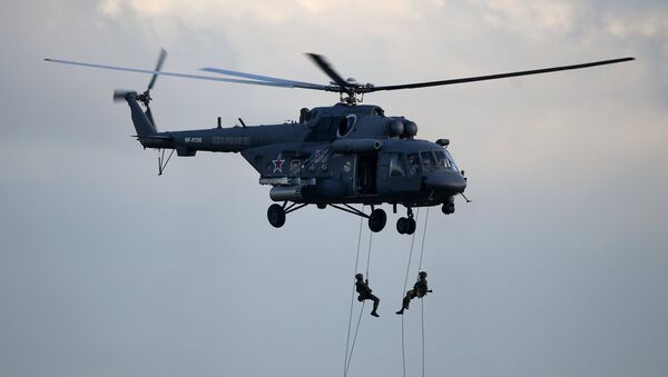 Helicóptero de transporte y combate Mi-8AMTSh (imagen referencial) - Sputnik Mundo