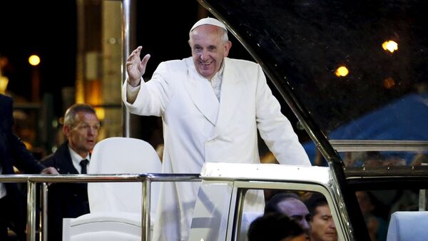 Papa Francisco durante su visita a Bolivia - Sputnik Mundo