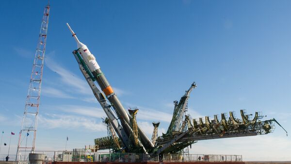 Cohete Soyuz-FG en el cosmódromo de Baikonur - Sputnik Mundo