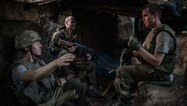 Milicianos en la región de Donetsk - Sputnik Mundo