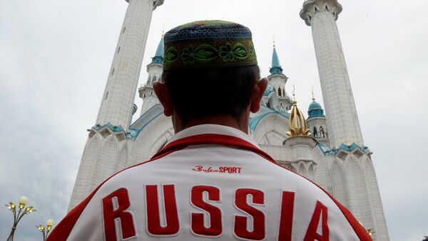 Сelebración de la festividad religiosa islámica Eid al-Fitr en Kazan - Sputnik Mundo