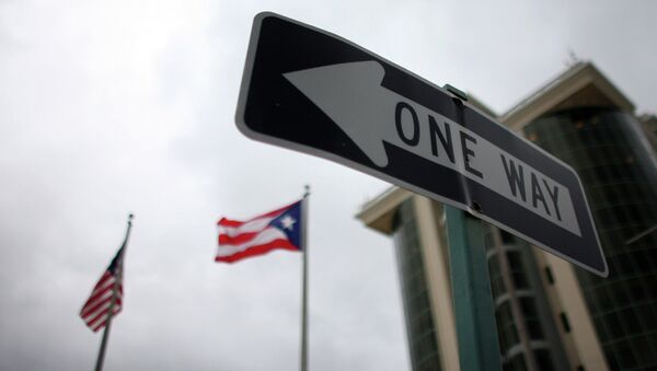 Señal de trafico en Guaynabo (Puerto Rico) - Sputnik Mundo