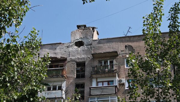 Después del bombardeo de la ciudad Gorlovka - Sputnik Mundo