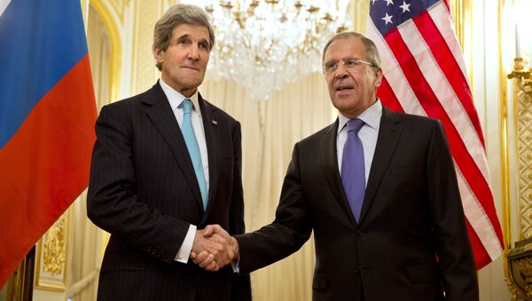 John Kerry, secretario de Estado de EEUU, y Serguéi Lavrov, ministro de Asuntos Exteriores de Rusia - Sputnik Mundo
