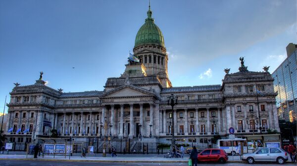 Edificio del Congreso de la Nación Argentina en Buenos Aires - Sputnik Mundo