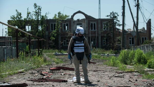Observadore de la OSCE en Donetsk - Sputnik Mundo