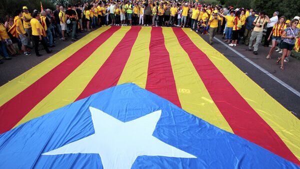 Estelada, bandera independentista catalana (archivo) - Sputnik Mundo