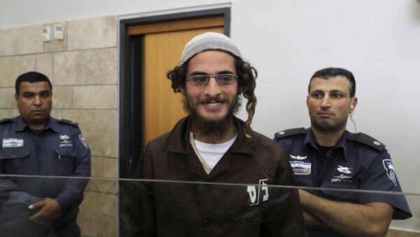 Meir Ettinger, el sospechoso de extremisto judío, en el Juzgado de Nazaret - Sputnik Mundo