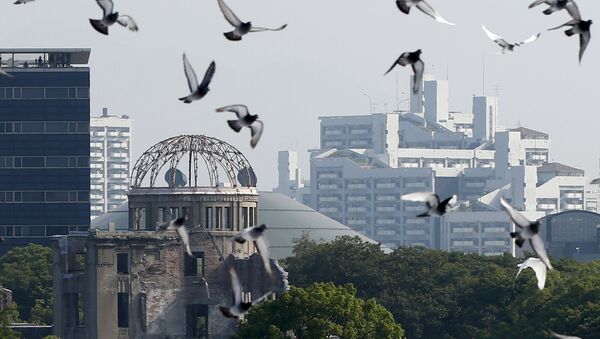 Cúpula Atómica en el Parque Memorial de Paz de Hiroshima, Japón, el 6 de agosto, 2015 - Sputnik Mundo