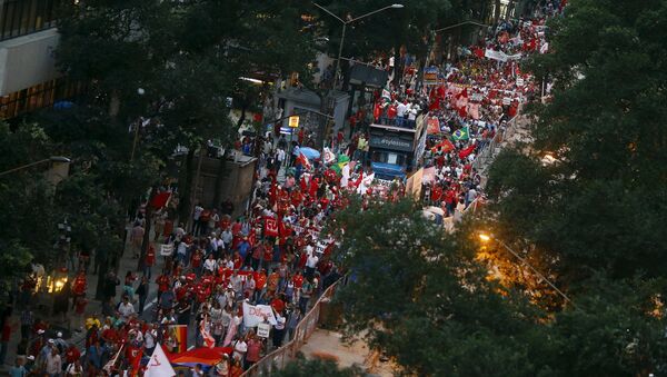 La manifestacion en Río de Janeiro - Sputnik Mundo