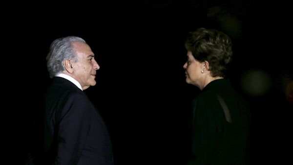 Vicepresidente del Gobierno de Brasil, Michel Temer, y presidenta de Brasil, Dilma Rousseff - Sputnik Mundo