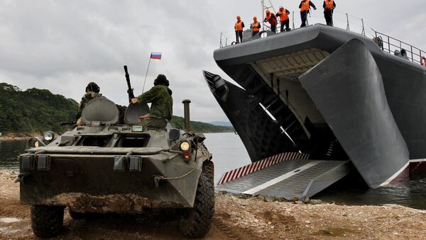 Ejercicios militares ruso-chinos Cooperación Naval 2015 - Sputnik Mundo