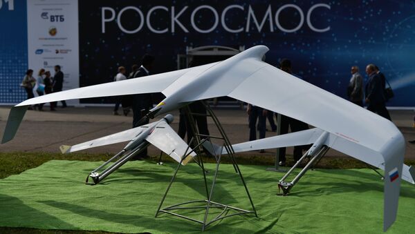 Drones Zala 421-04M y Zala 421-16E5 en la exposición MAKS 2015 - Sputnik Mundo
