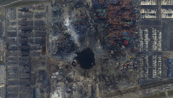 Lugar de la explosión de Tianjin - Sputnik Mundo