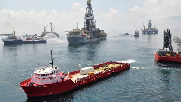 Yacimiento de petróleo en Golfo de México - Sputnik Mundo