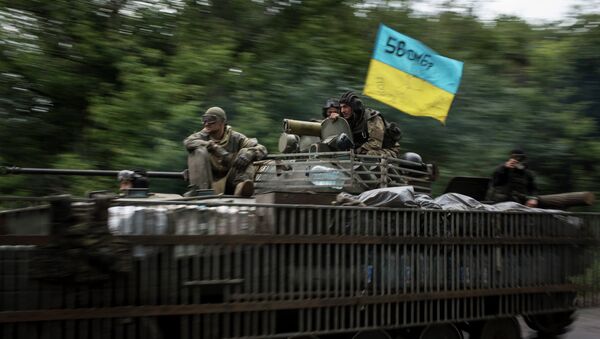Militares ucranianos en Donbás (Archivo) - Sputnik Mundo