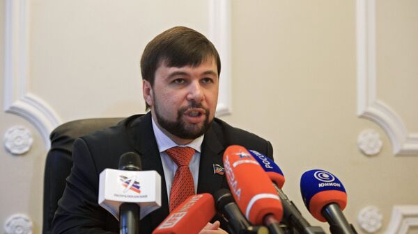 Denís Pushilin, presidente interino del Parlamento de la autoproclamada República Popular de Donetsk (RPD) - Sputnik Mundo