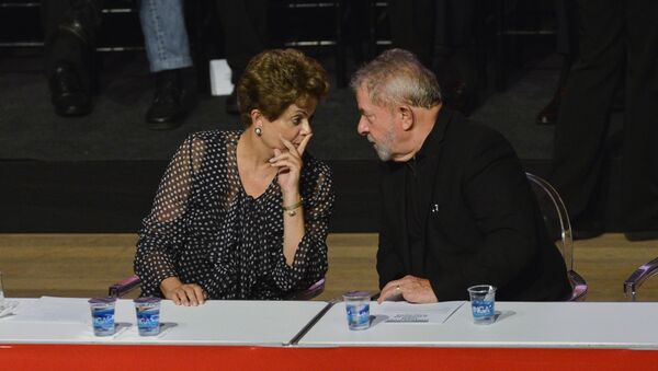 La expresidenta de Brasil Dilma Rousseff y el expresidente Luiz Inacio Lula da Silva - Sputnik Mundo
