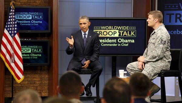 El presidente de EEUU, Barack Obama en la conferencia en Fort Meade - Sputnik Mundo