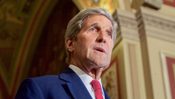 El secretario de Estado de EEUU, John Kerry - Sputnik Mundo
