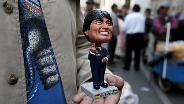 Estatuilla del presidente de Bolivia, Evo Morales - Sputnik Mundo