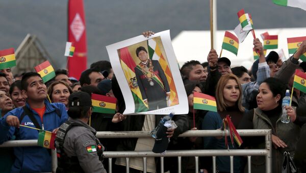 Partidarios del presidente de Bolivia Evo Morales - Sputnik Mundo