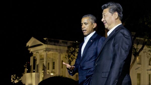 Presidente de EEUU, Barack Obama y presidente de China, Xi Jinping - Sputnik Mundo