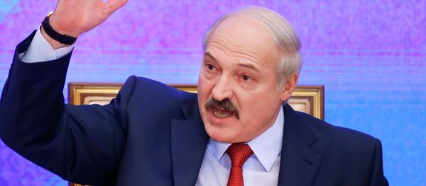 Belarusian President Alexander Lukashenko speaks during a news conference in Minsk, Belarus. File photo Belarusian President Alexander Lukashenko speaks during a news conference in Minsk, Belarus. File photo - Sputnik Mundo