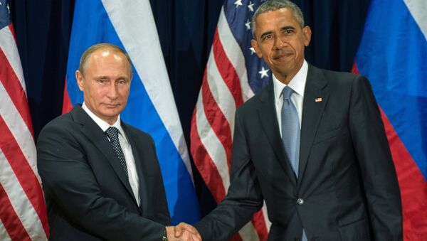 Presidente de Rusia, Vladímir Putin y presidente de EEUU, Barack Obama (archivo) - Sputnik Mundo