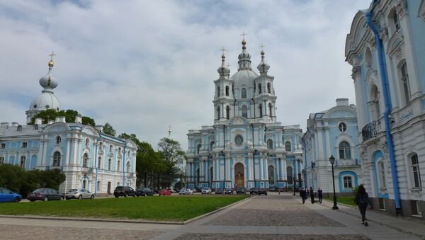 Sede de la Conferencia, Facultad de Relaciones Internacionales de la Universidad Estatal de San Petersburgo, ex-monasterio Smolny - Sputnik Mundo