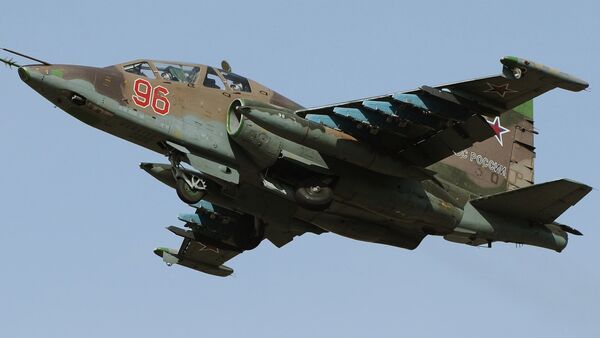 Caza Su-25 de Fuerza Aérea rusa - Sputnik Mundo